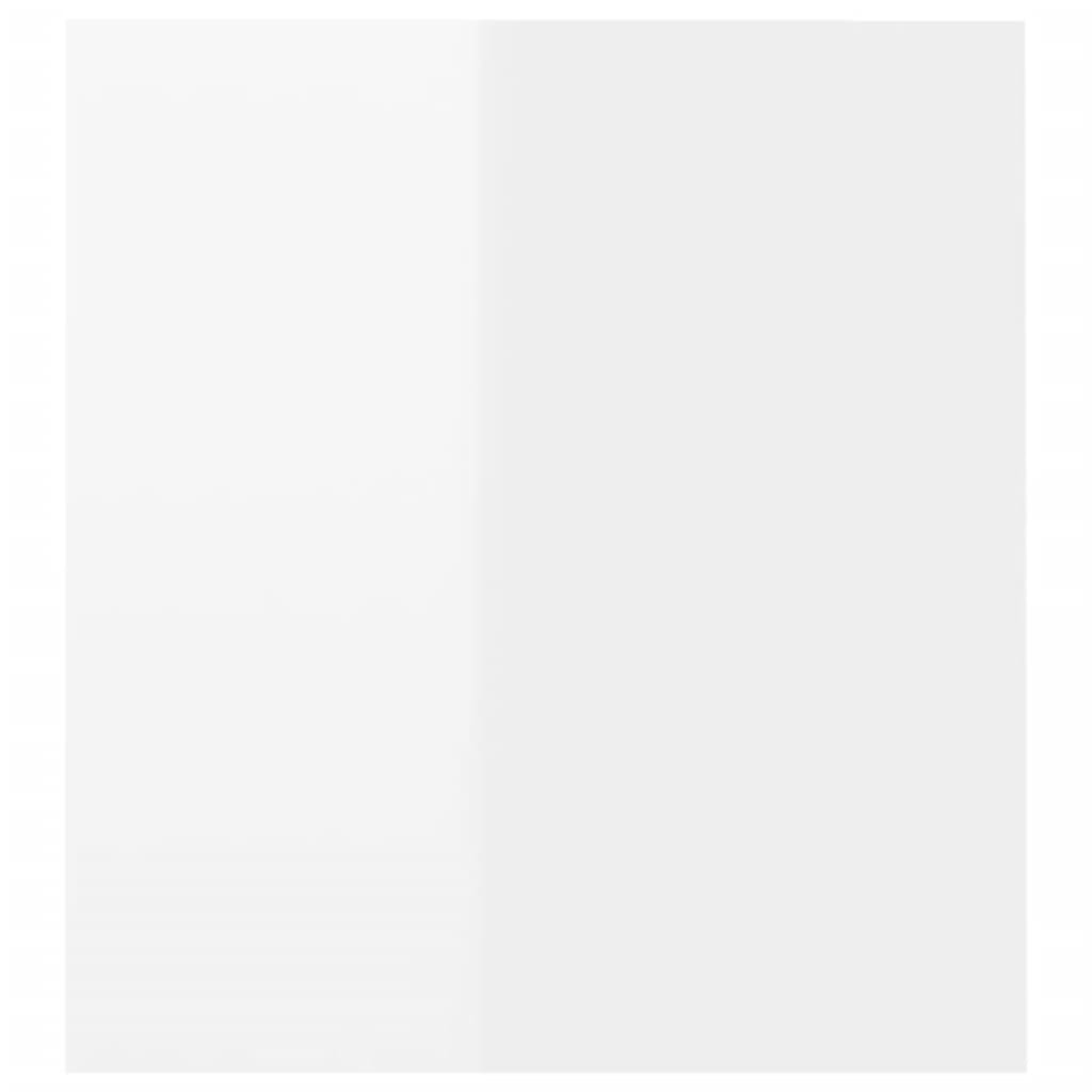 Móvel de TV com luzes LED 120x35x40 cm branco brilhante