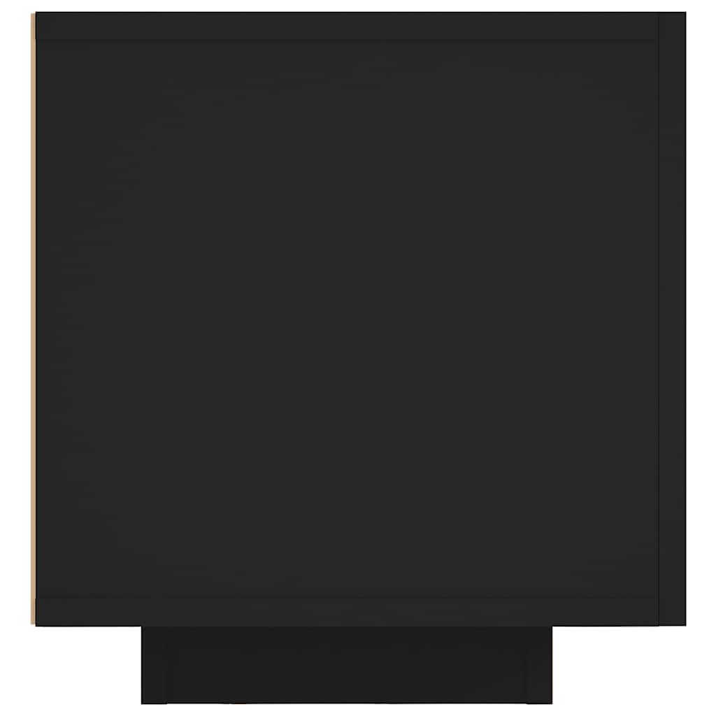 Móvel de TV com luzes LED 160x35x40 cm preto
