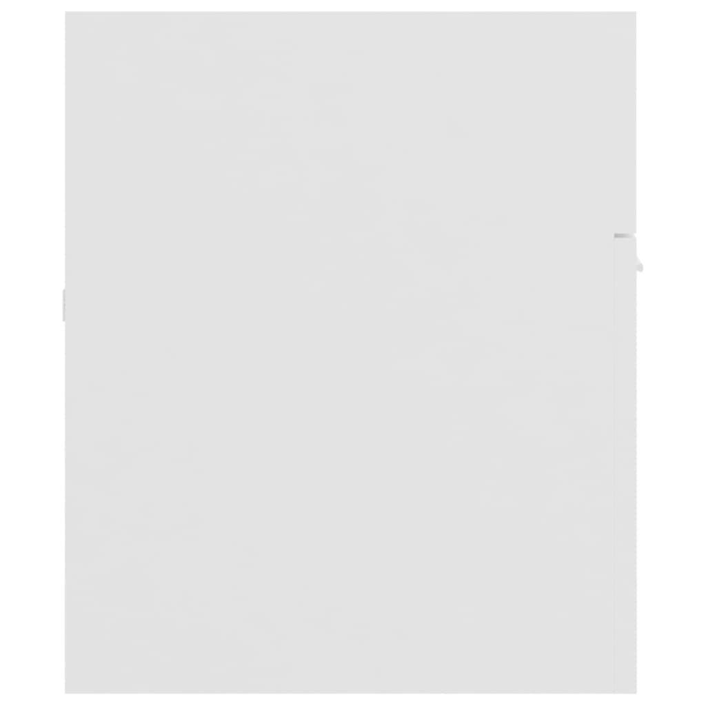 Armário de lavatório 100x38,5x46 cm contraplacado branco