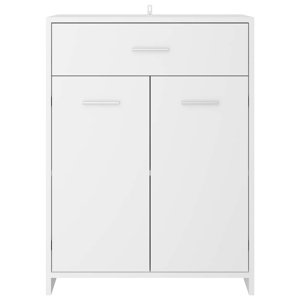 Armário de casa de banho 60x33x80 cm contraplacado branco