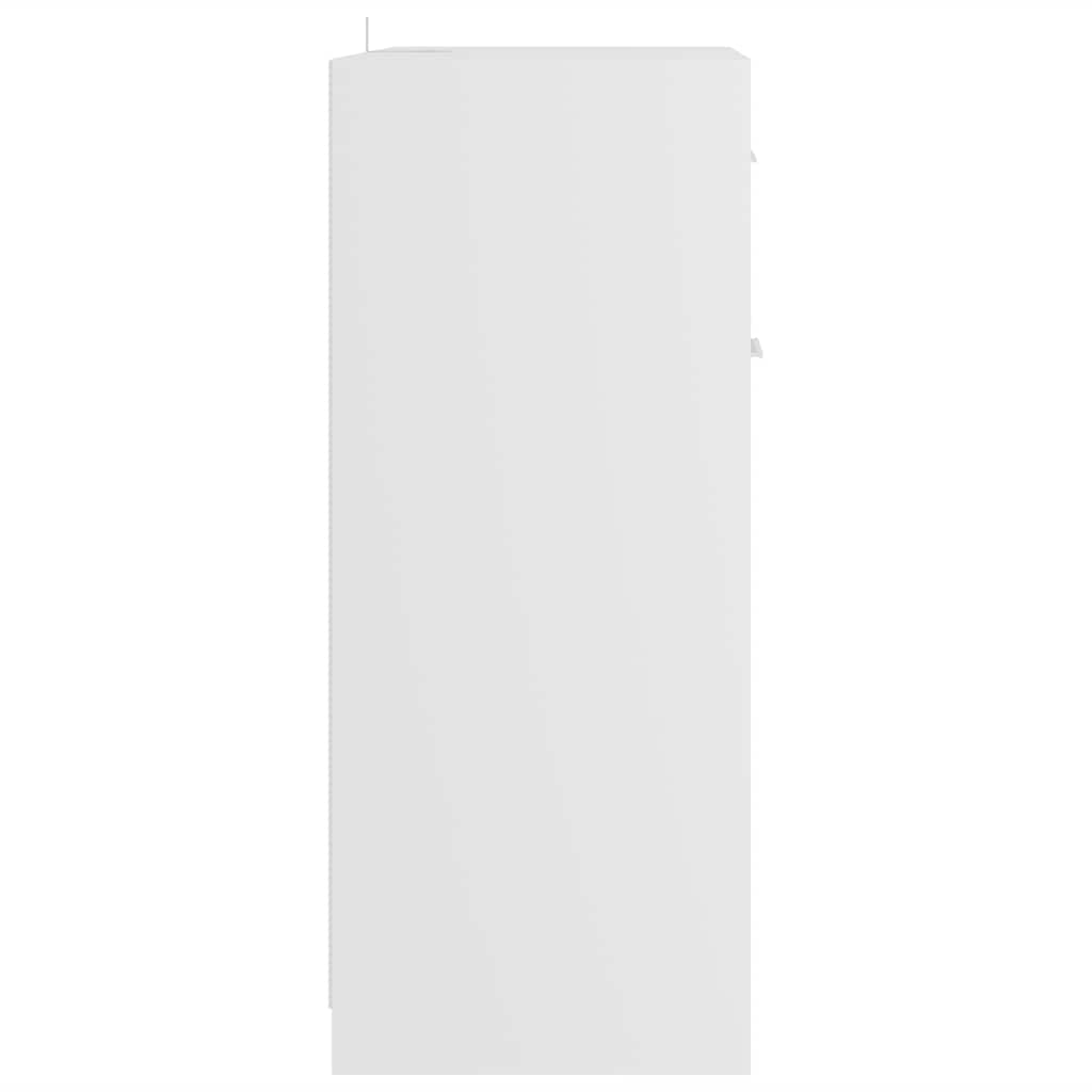 Armário de casa de banho 60x33x80 cm contraplacado branco