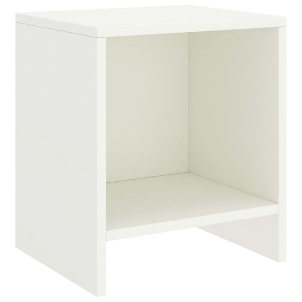 Mesas de cabeceira 2 pcs 35x30x40cm madeira pinho maciça branco