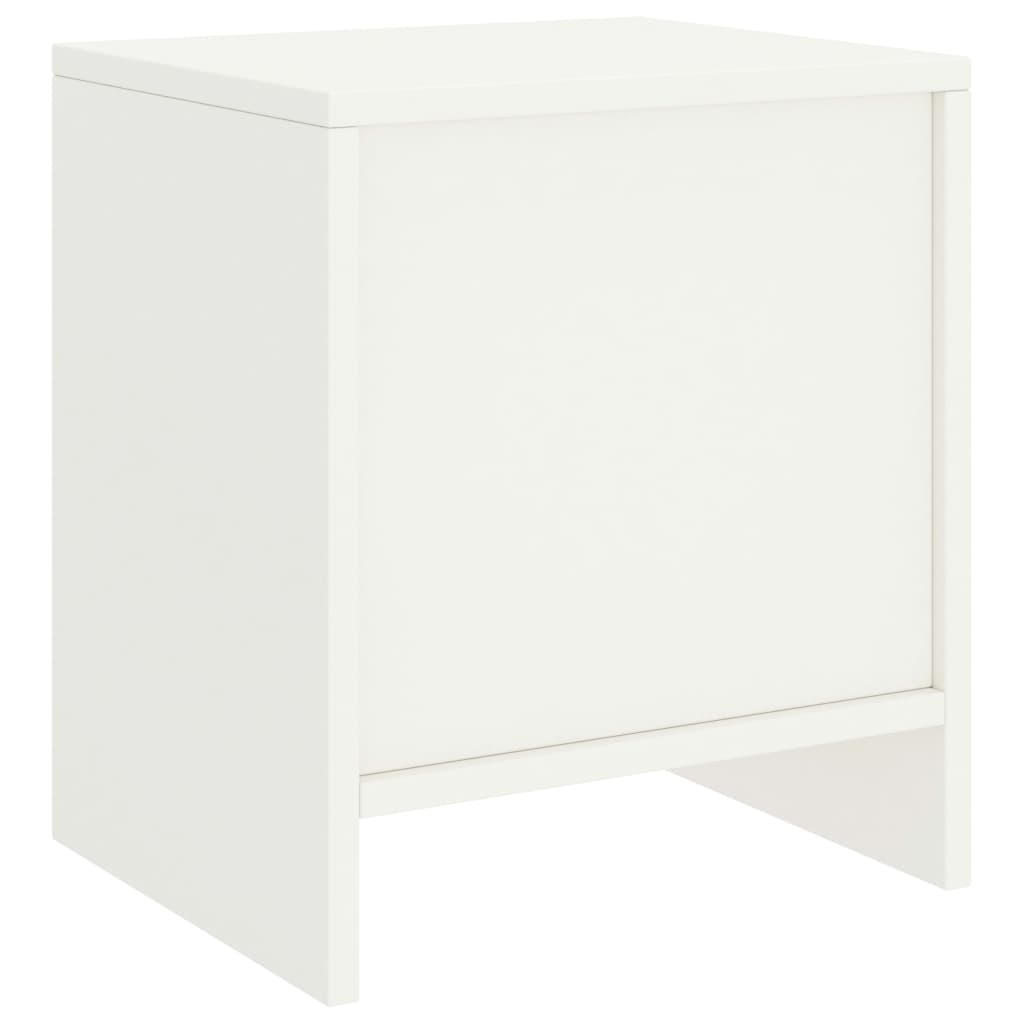 Mesas de cabeceira 2 pcs 35x30x40cm madeira pinho maciça branco