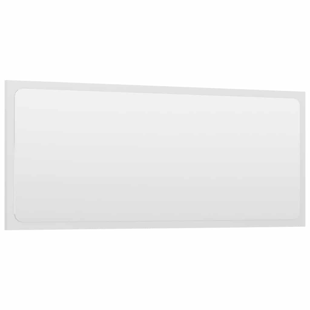 Conj. móveis de casa de banho 2 pcs contrapl. branco brilhante