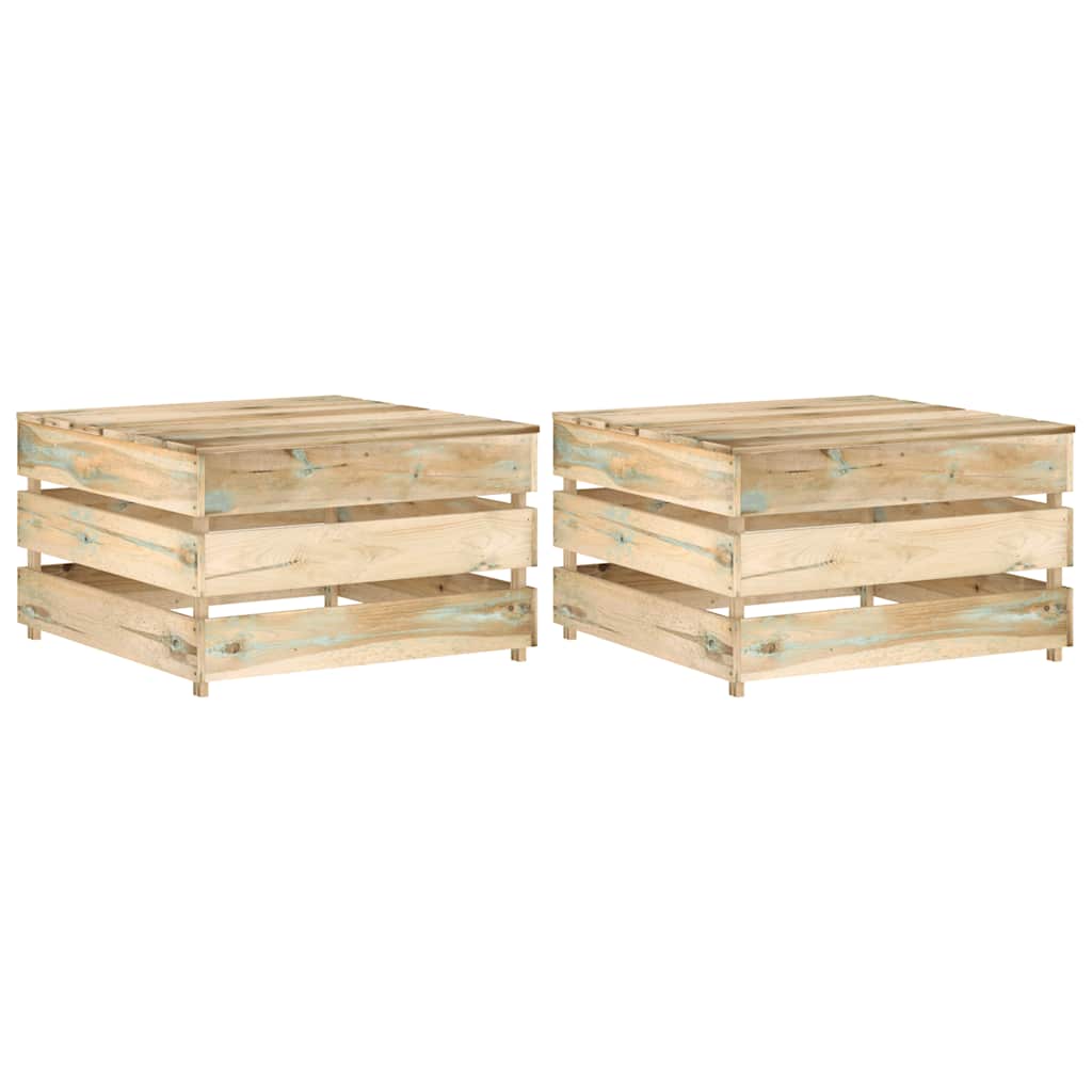 Mesas de paletes para jardim 2 pcs pinho impregnado