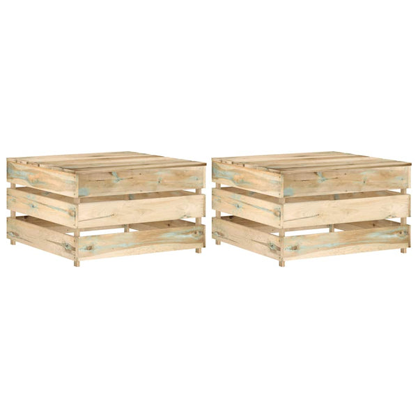 Mesas de paletes para jardim 2 pcs pinho impregnado