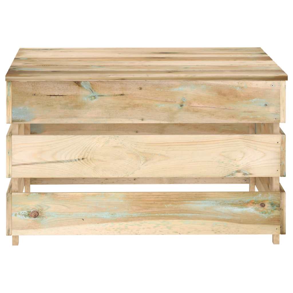 Mesas de paletes para jardim 2 pcs pinho impregnado