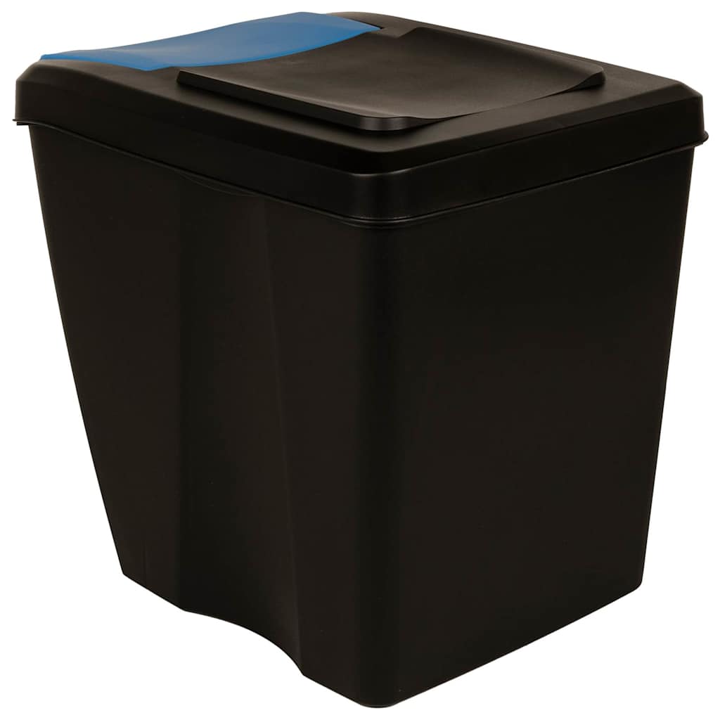 Caixotes do lixo empilháveis 3 pcs 75 L antracite