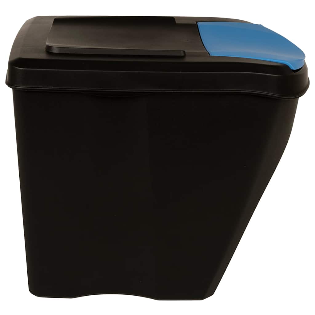 Caixotes do lixo empilháveis 3 pcs 75 L antracite