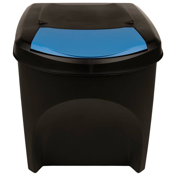 Caixotes do lixo empilháveis 4 pcs 100 L antracite