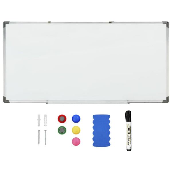 Quadro magnético 110x60 cm aço branco