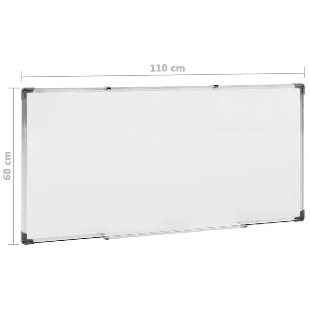 Quadro magnético 110x60 cm aço branco