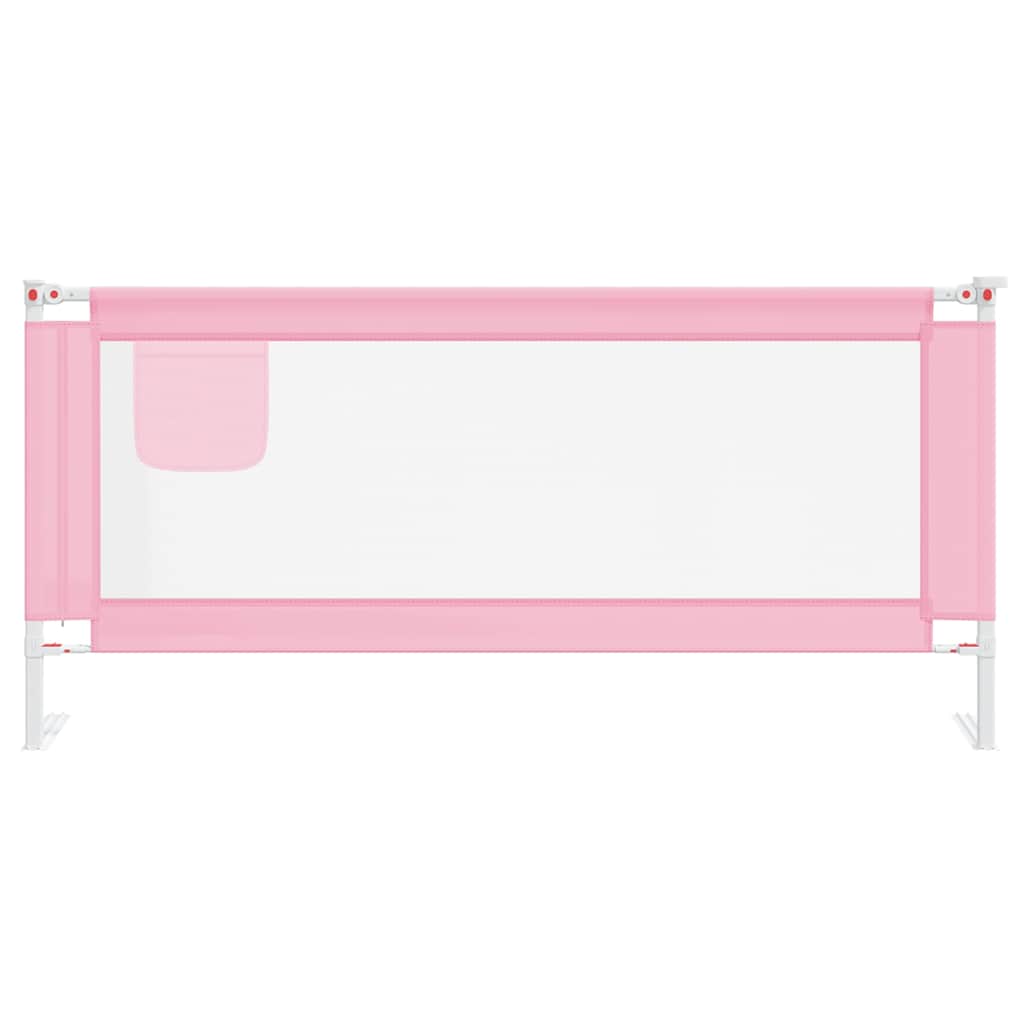Barra de segurança p/ cama infantil tecido 200x25 cm rosa