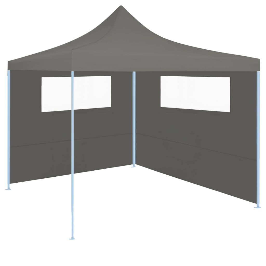 Paredes laterais para gazebo com janelas 2 pcs antracite
