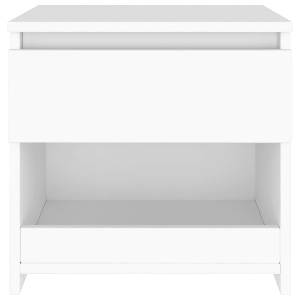 Mesa de cabeceira 40x30x39 cm contraplacado branco
