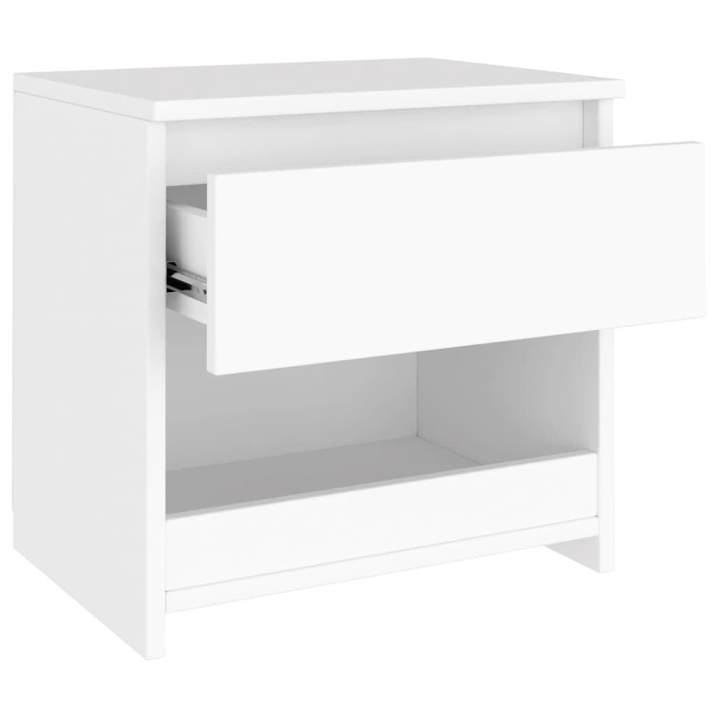 Mesa de cabeceira 40x30x39 cm contraplacado branco