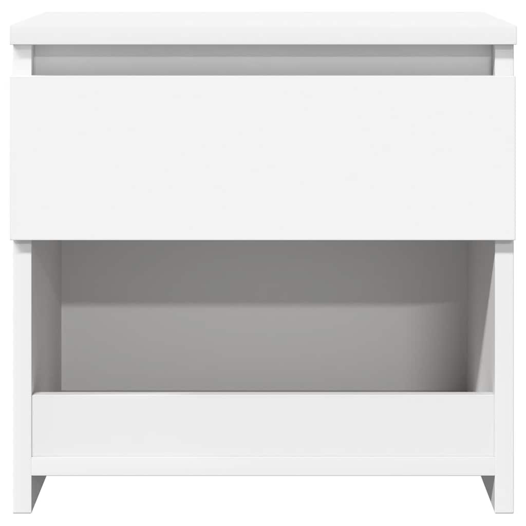 Mesas de cabeceira 2 pcs 40x30x39 cm derivados madeira branco