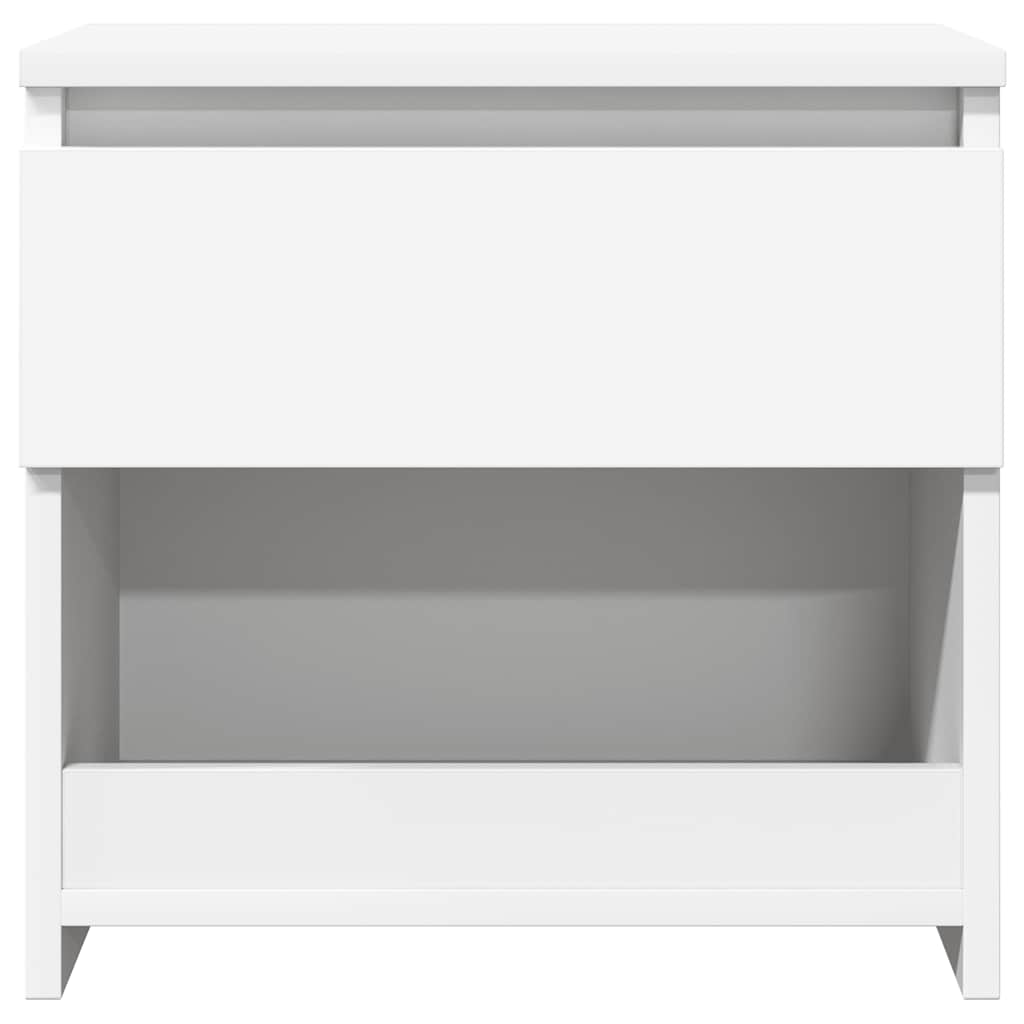 Mesas de cabeceira 2 pcs 40x30x39 cm derivados madeira branco