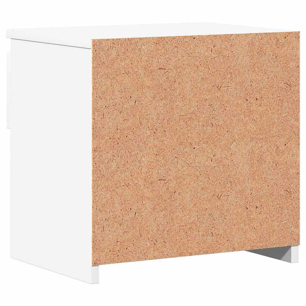 Mesas de cabeceira 2 pcs 40x30x39 cm derivados madeira branco