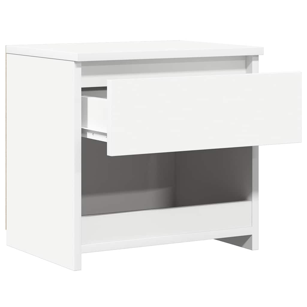 Mesas de cabeceira 2 pcs 40x30x39 cm derivados madeira branco