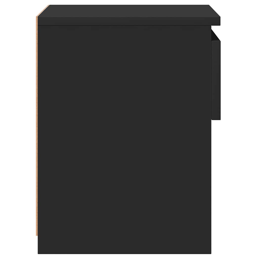 Mesa de cabeceira 40x30x39 cm contraplacado preto