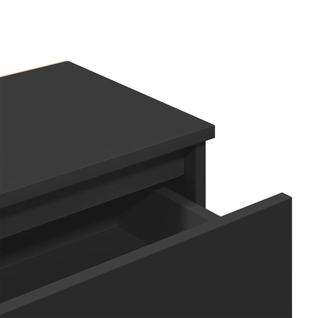 Mesa de cabeceira 40x30x39 cm contraplacado preto