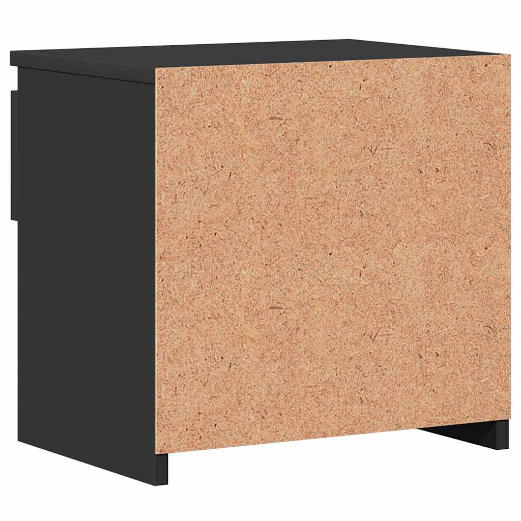 Mesas de cabeceira 2 pcs 40x30x39 cm contraplacado preto