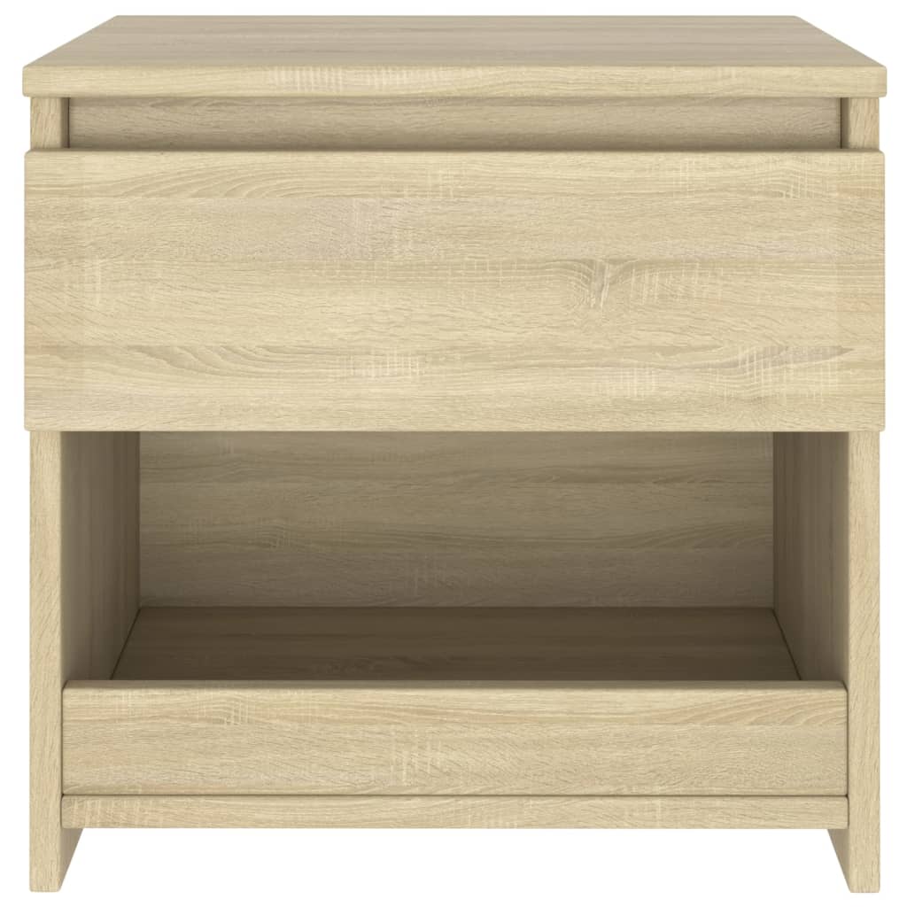 Mesa de cabeceira 40x30x39 cm contraplacado carvalho sonoma
