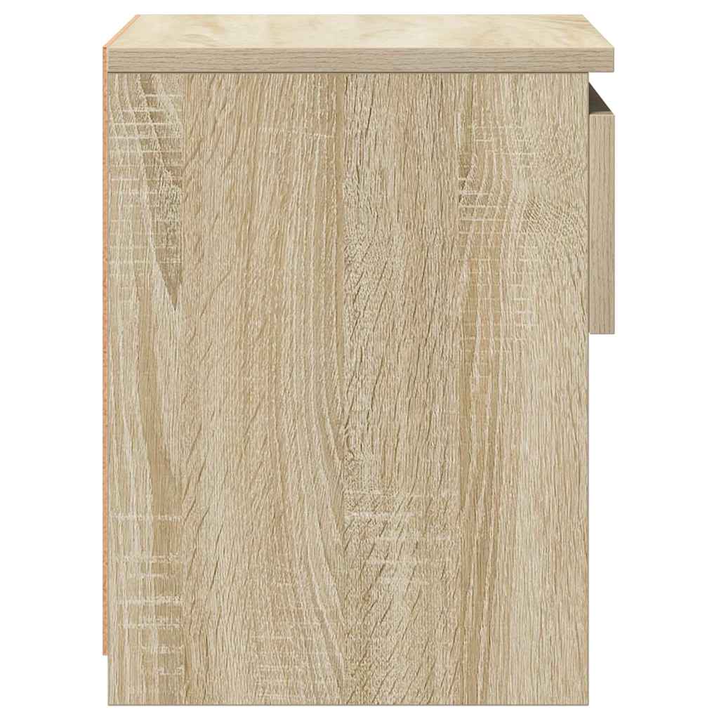 Mesa de cabeceira 40x30x39 cm contraplacado carvalho sonoma