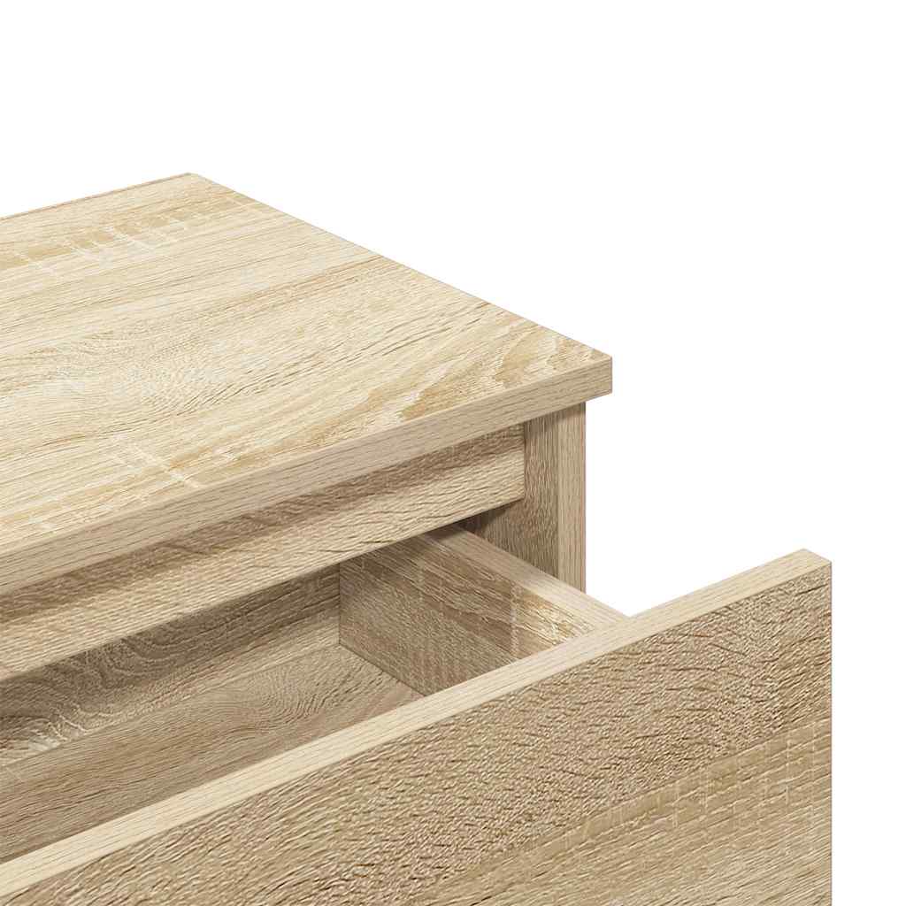 Mesa de cabeceira 40x30x39 cm contraplacado carvalho sonoma