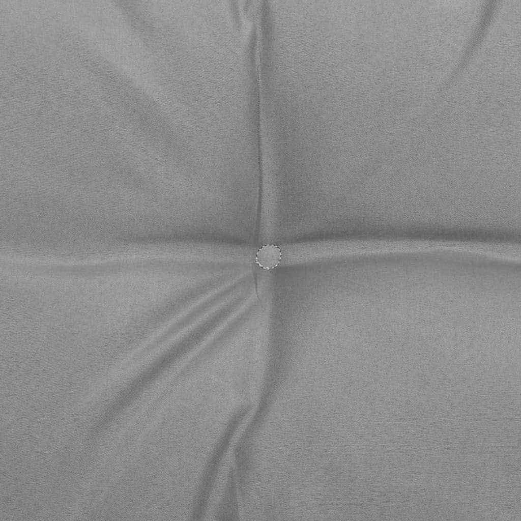 Sofás de centro jardim c/ almofadões cinza 2 pcs pinho maciço