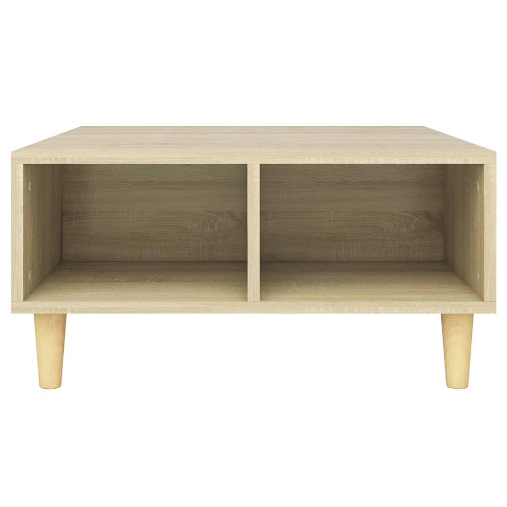 Mesa de centro 60x60x30 cm derivados de madeira carvalho sonoma