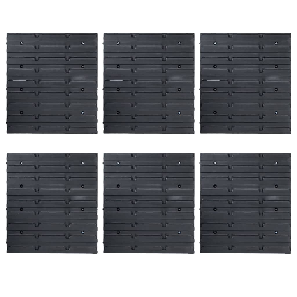 96 pcs Kit caixas arrumação com painéis parede vermelho e preto