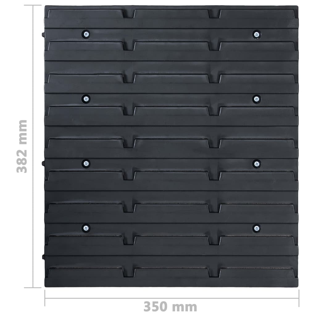 39 pcs kit caixas arrumação com painéis parede vermelho e preto