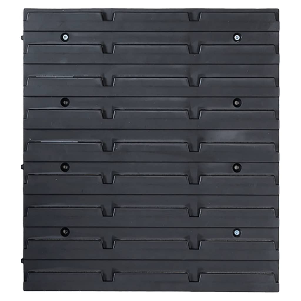 141 pcs kit caixas arrumação c/ painéis parede vermelho e preto