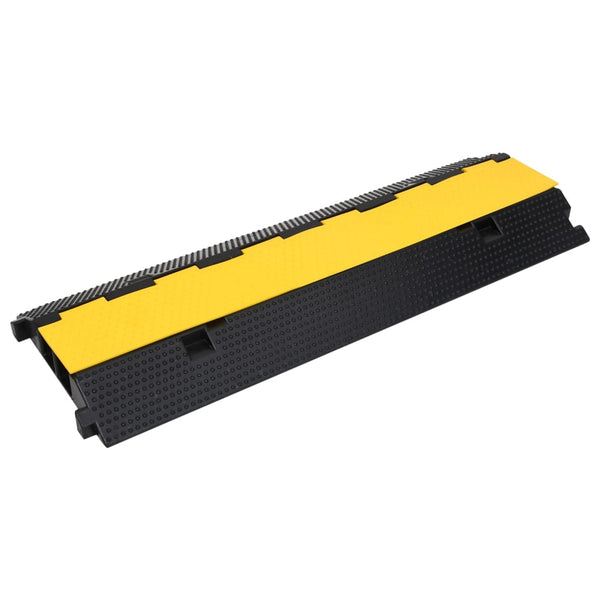 Rampas protetoras de cabos c/ 2 canais 2 pcs borracha 100 cm