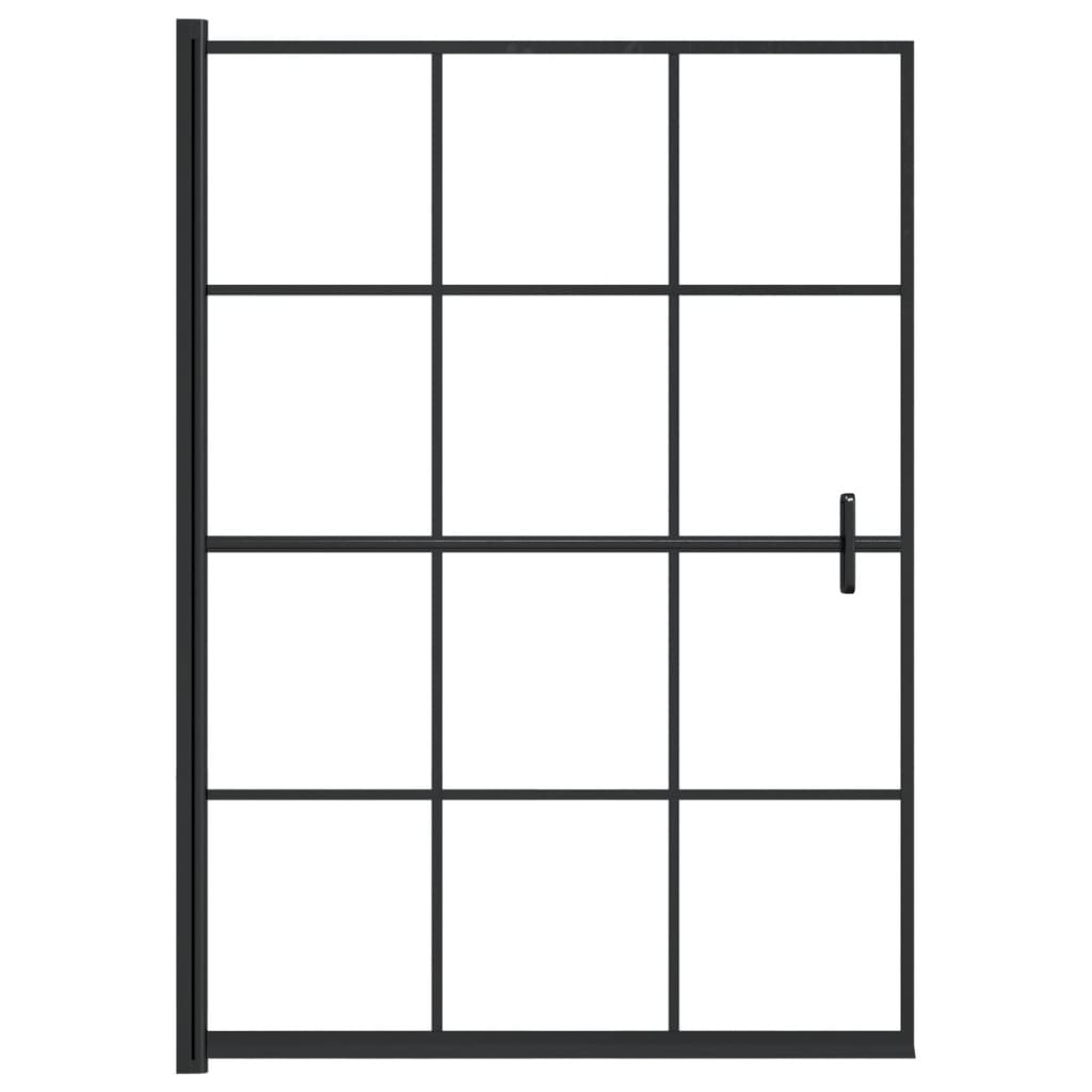 Divisória de chuveiro ESG 100x140 cm preto