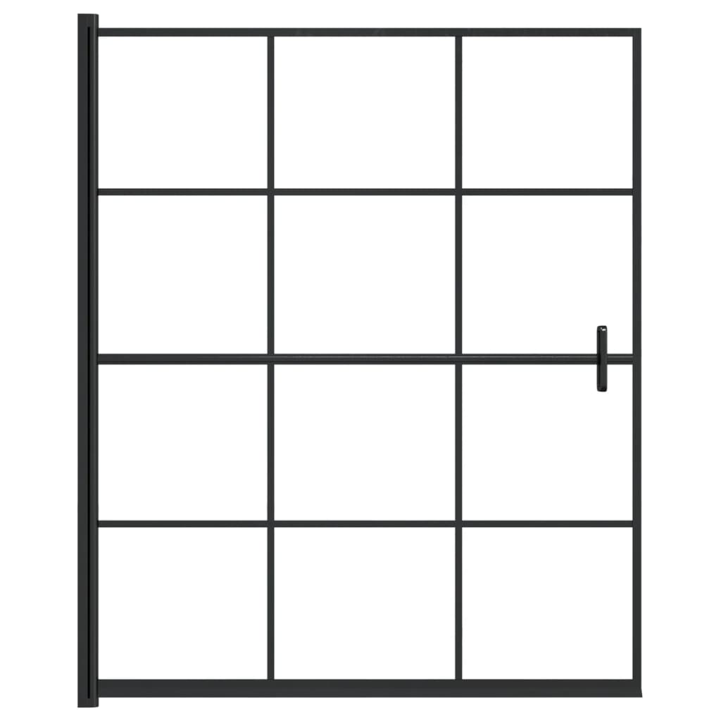 Divisória de chuveiro ESG 116x140 cm preto