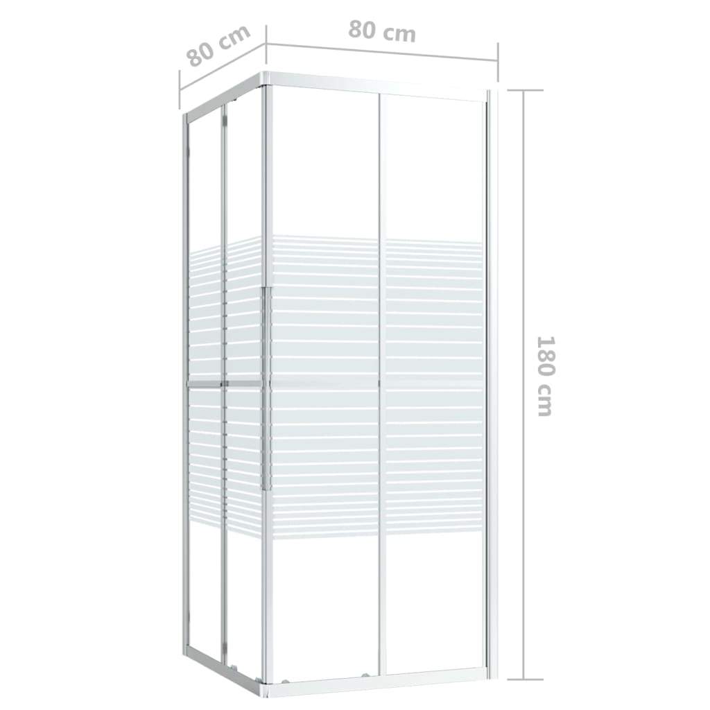 Cabine de duche ESG 80x80x180 cm