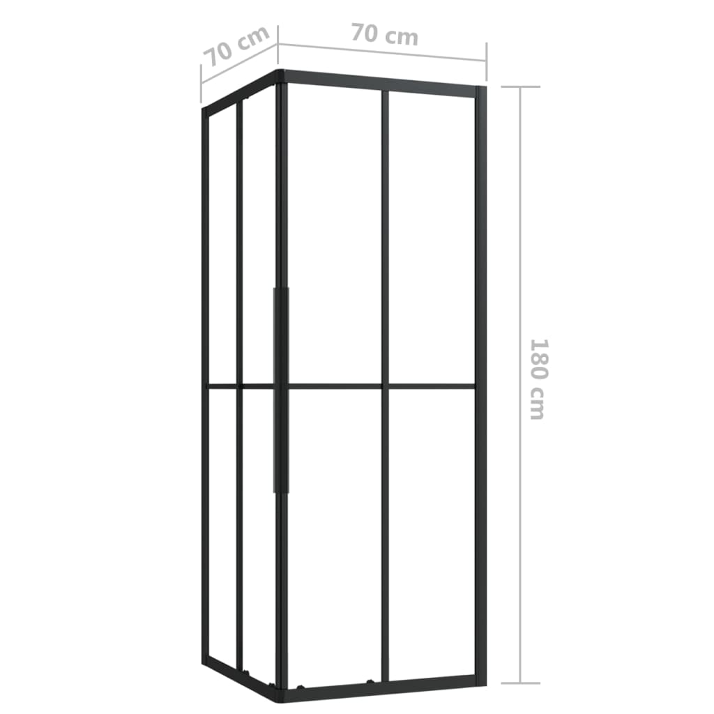 Cabine de duche ESG 70x70x180 cm