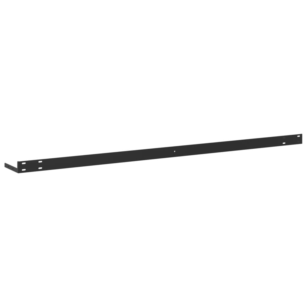 Prateleiras de parede 2 pcs 120x23,5x3,8cm MDF cinzento-cimento