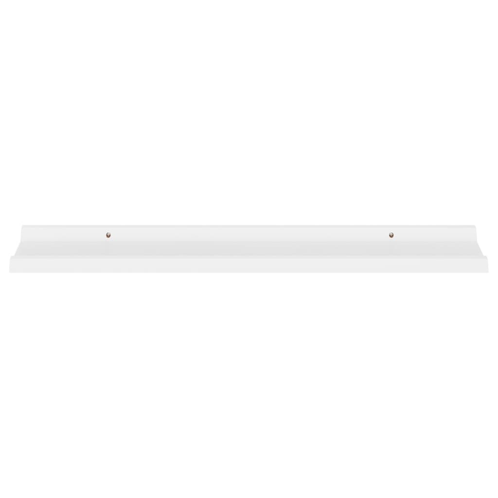 Prateleiras de parede 4 pcs 80x9x3 cm branco