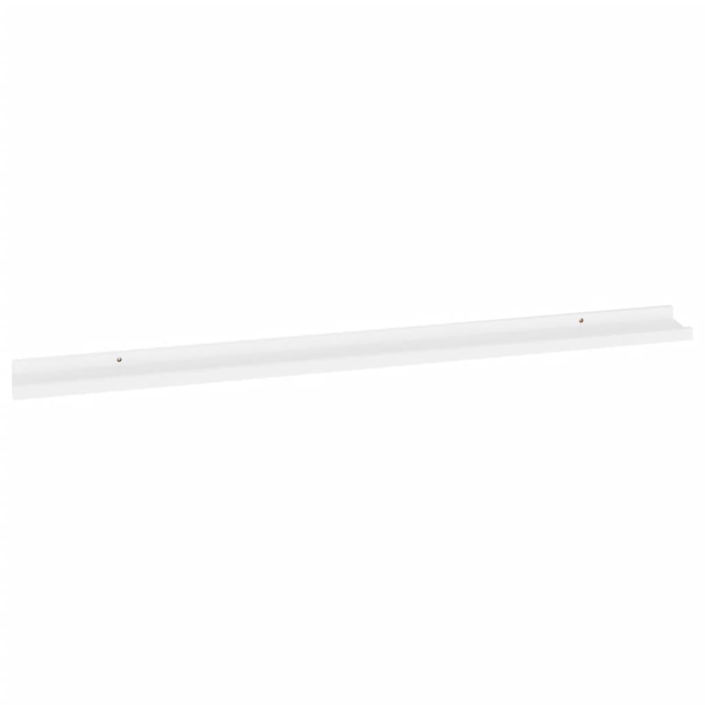 Prateleiras de parede 4 pcs 115x9x3 cm branco