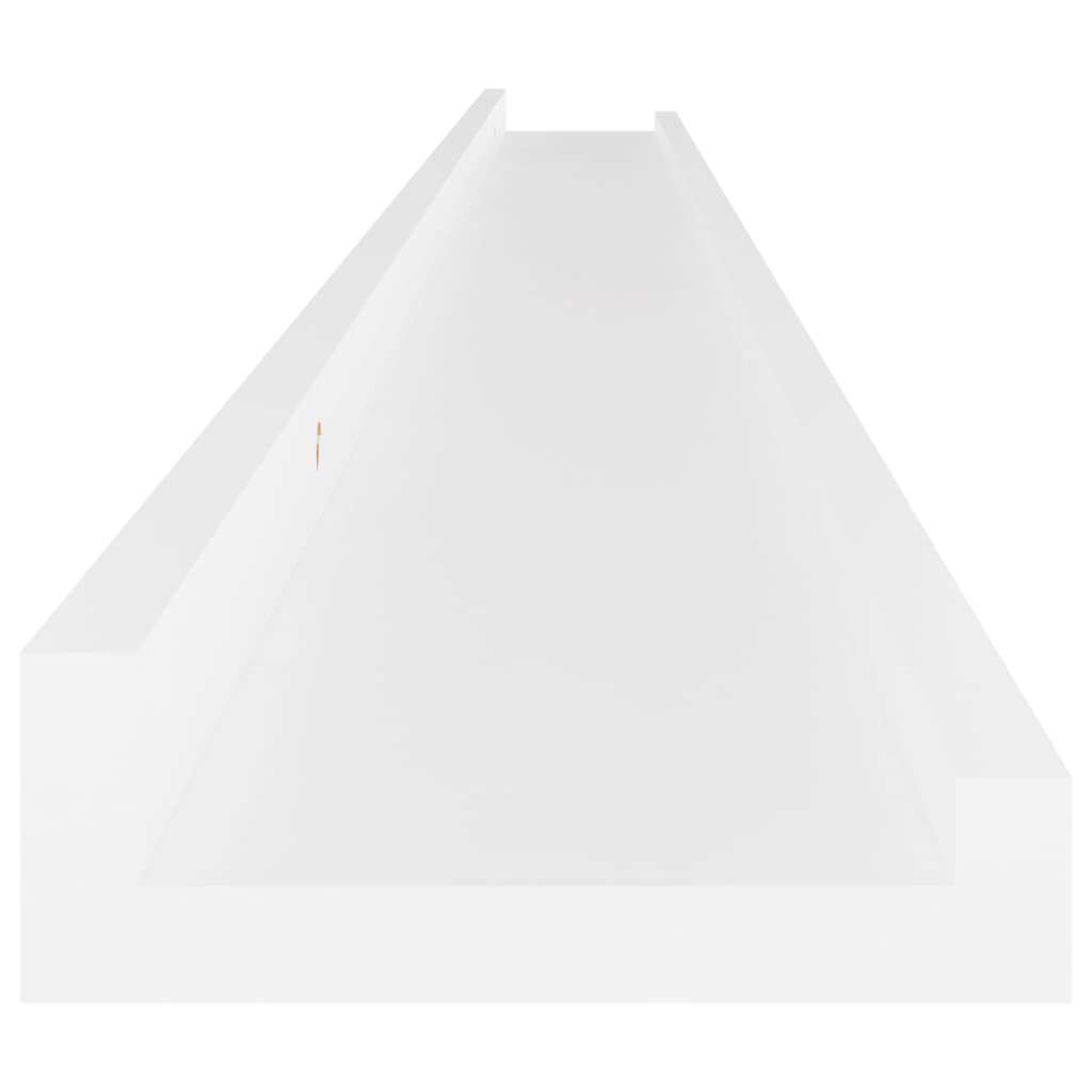 Prateleiras de parede 4 pcs 115x9x3 cm branco