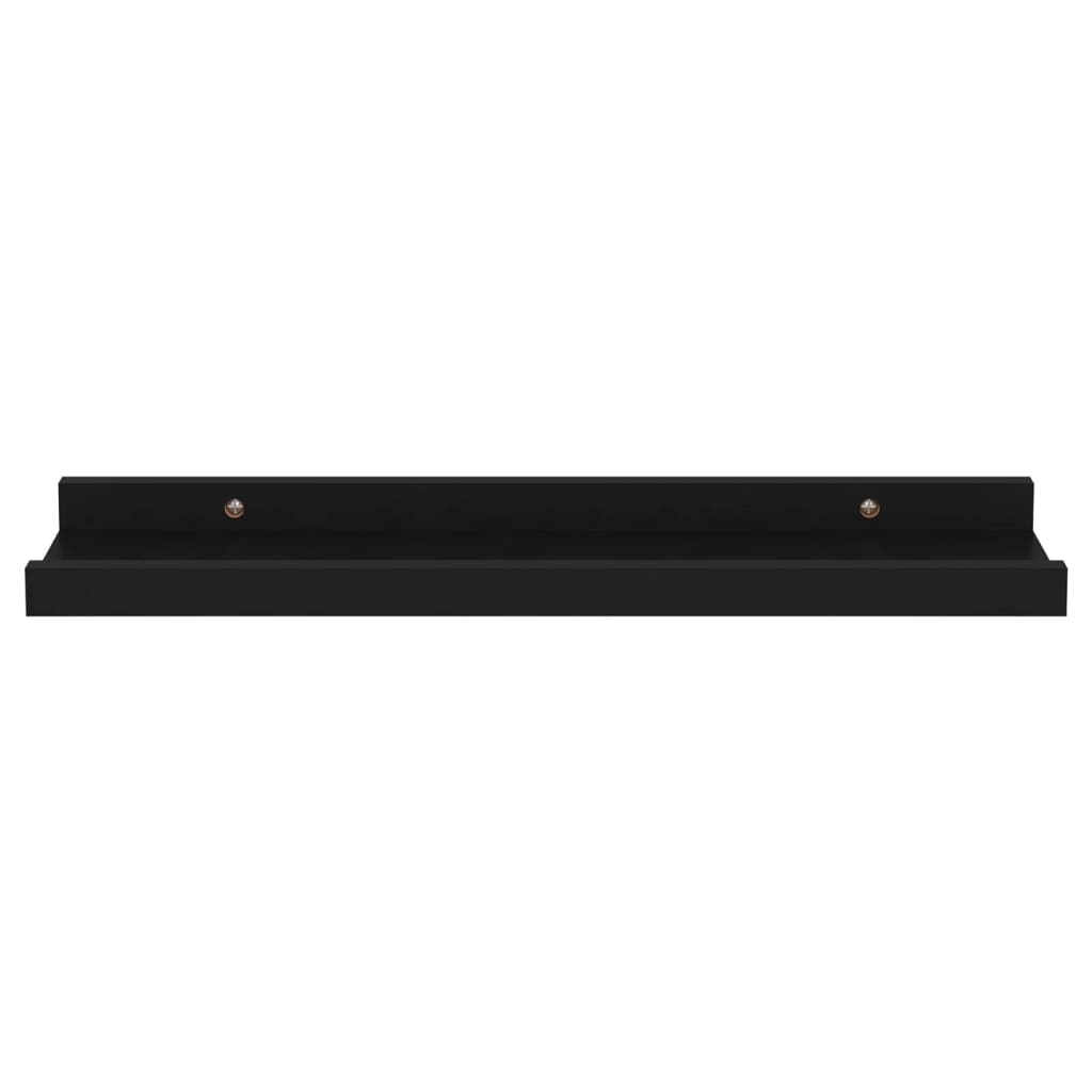 Prateleiras de parede 4 pcs 40x9x3 cm preto