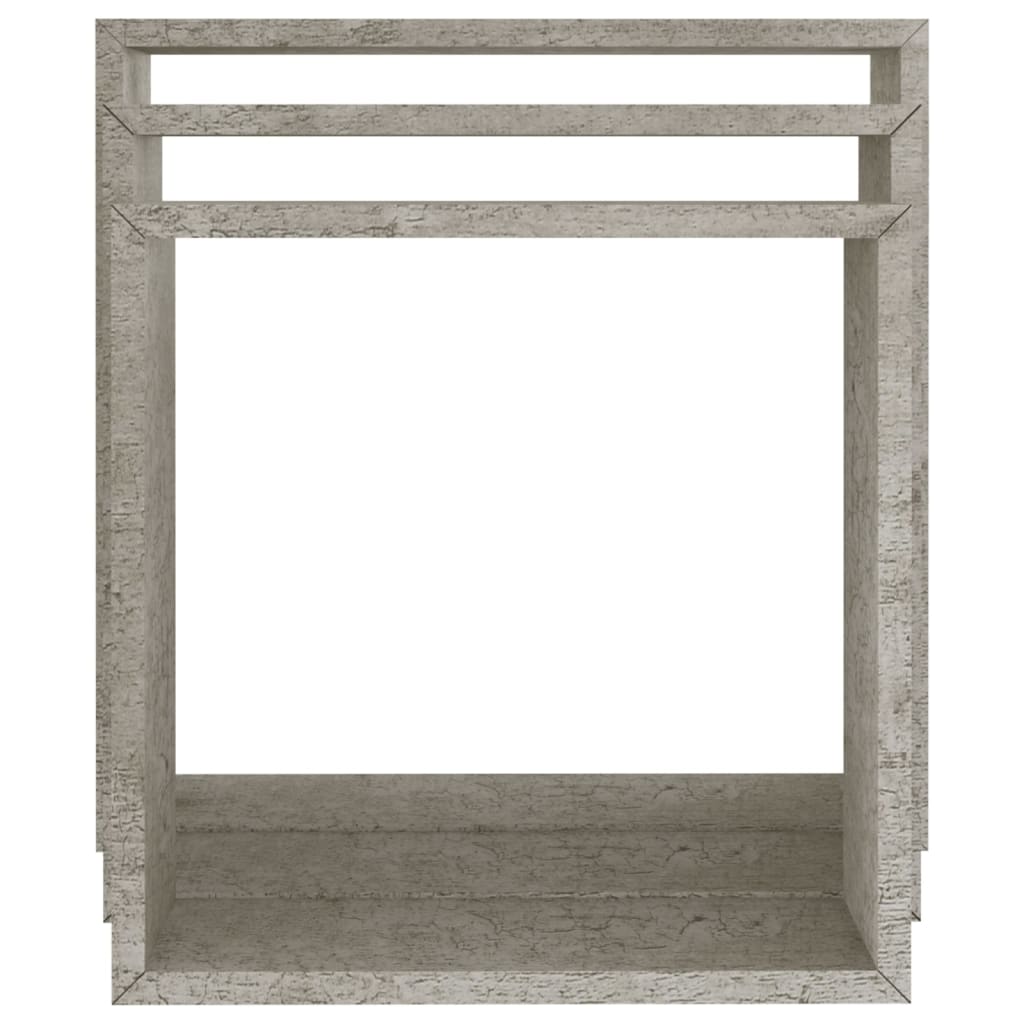 Prateleiras de parede em forma de cubo 3 pcs cinzento cimento