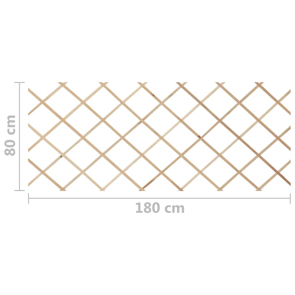 Cercas em treliça 5 pcs 180x80 cm madeira de abeto maciça
