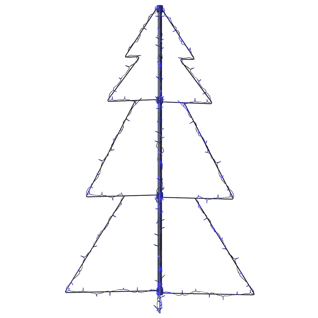 Árvore de Natal em cone 160 LEDs 78x120 cm interior e exterior