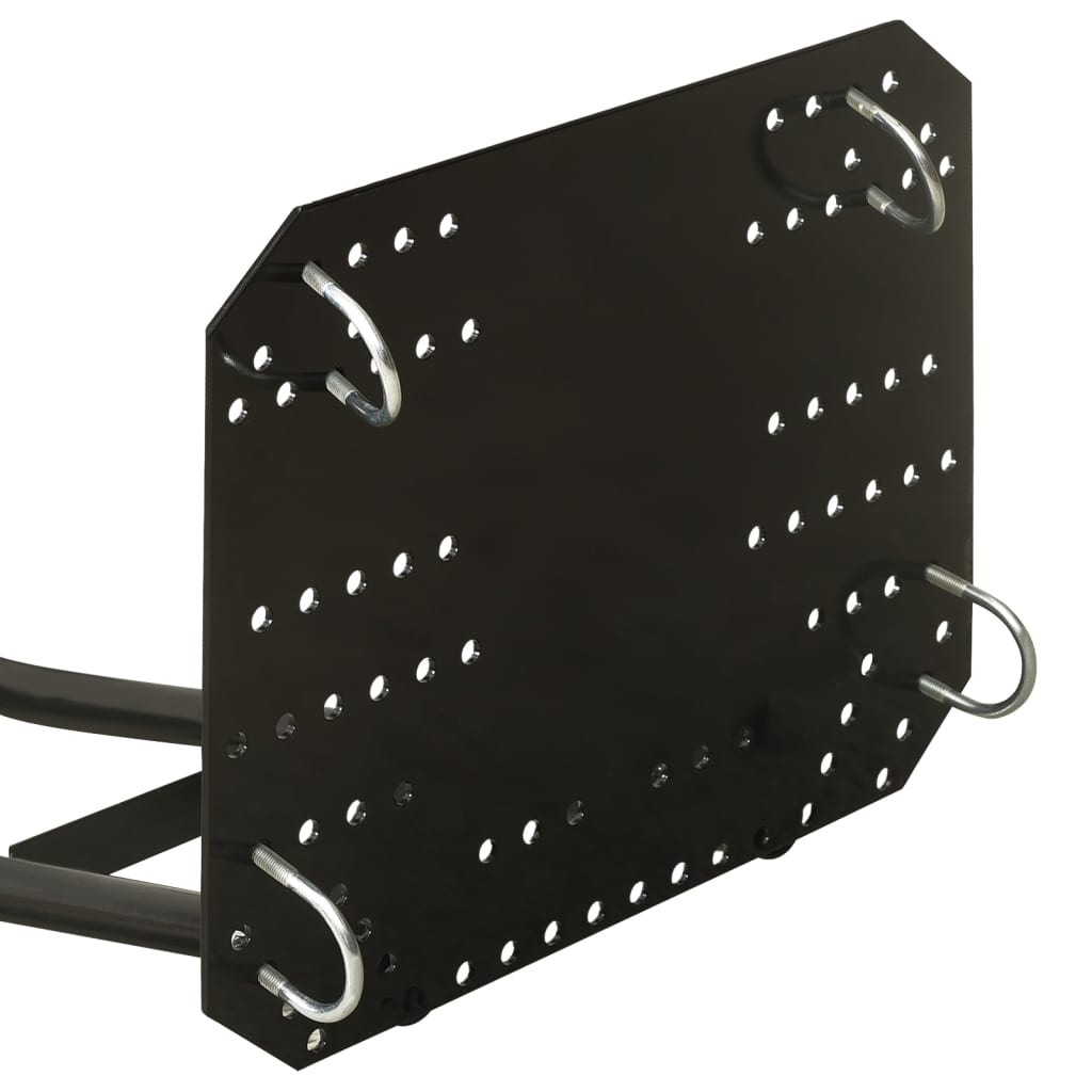 Limpa-neves para quadriciclo 115x38 cm preto