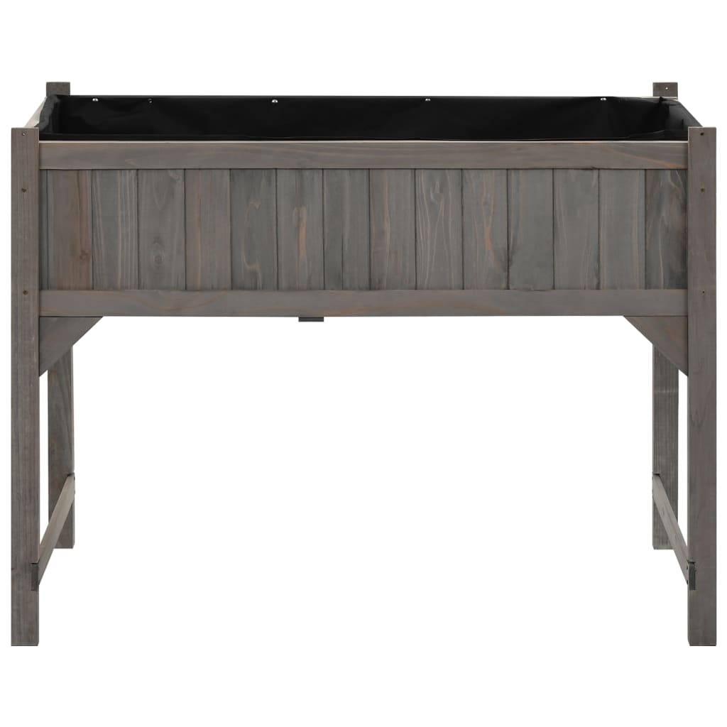 Canteiro elevado c/ estufa 110x54x120cm madeira de abeto maciça